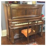 Melody antique upright piano