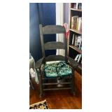 One of a pair antique rocking chairs