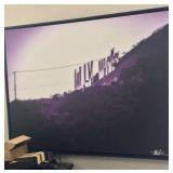 Signed framed photo of Hollywood sign