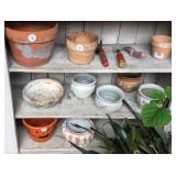 Terra cotta flower pots