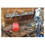 Work bench, tools