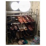 Ladies leather high heels vintage, hardly to never used