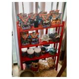 Toy cars and marble display beads