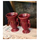 Pair of pottery vases