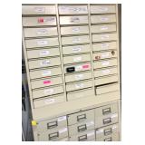 Storage cabinets with drawers
