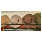 Vintage wool cowboy hats