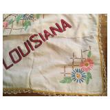 Cross stitched pillow cover