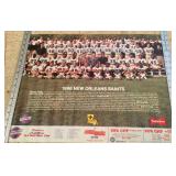 Vintage 1986Saints team poster