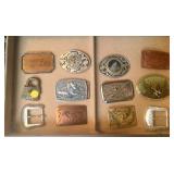 Belt buckle, some of the collection