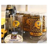 Vintage New Orleans Saints glasses