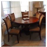 Table 54" wide with 6 chairs