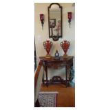 Decorator items  mahogony table