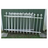 Small panels of iron fence