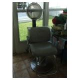 Hair dryer  and  salon chair