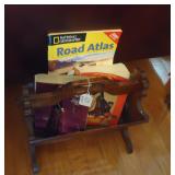 Magazine rack and old catologs