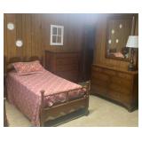 Twin bed and dresser