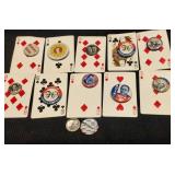Reproduction presidential campaign pins