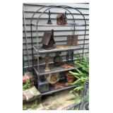 Pair of glass topped side tables