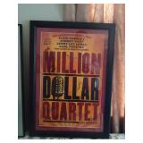 Framed Million dollar Quartet poster