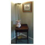 Small table , lamp