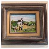 Original oil painting, black Americana 