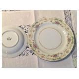 Felicia pattern dinnerware pattern shot, with back stamp