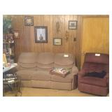 Sofa and recliner