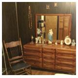 Sculptured pine dresser