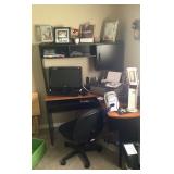 Office desk and equipment