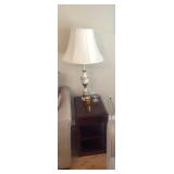 Side table with lamp