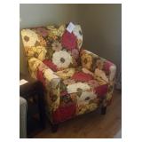 Floral patterned chair