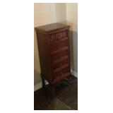 Tall side table with drawers
