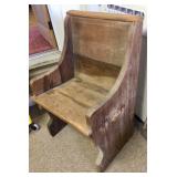 Pew architectural salvage 