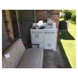 Retro sofa and stove