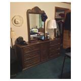 Dresser with mirror
