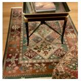 Rug, coffee table