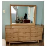 Mid century dresser with mirror