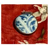 Pottery shard wrapped in sterling silver