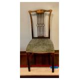 Chair hand painted laquer gold and black decoration