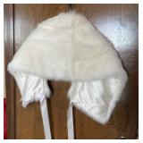 Faux rabbit cape