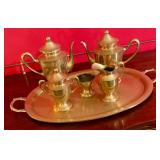 Brass tea set