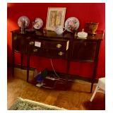 Sideboard, mahogany with fine wood inlay, Hankle Harris 