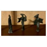 Geisha gir iron figures mid century modern