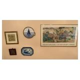 Drysdale painting, ornaments