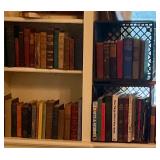 Large antique book collection
