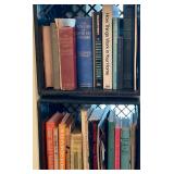 Antique volumes of books