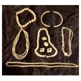 Carved bone jewelry