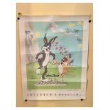 Bugs bunny signed numbered poster