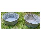Large wash tubs