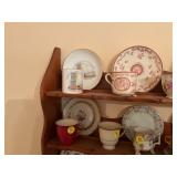 New Orleans, and New York cup and saucers 